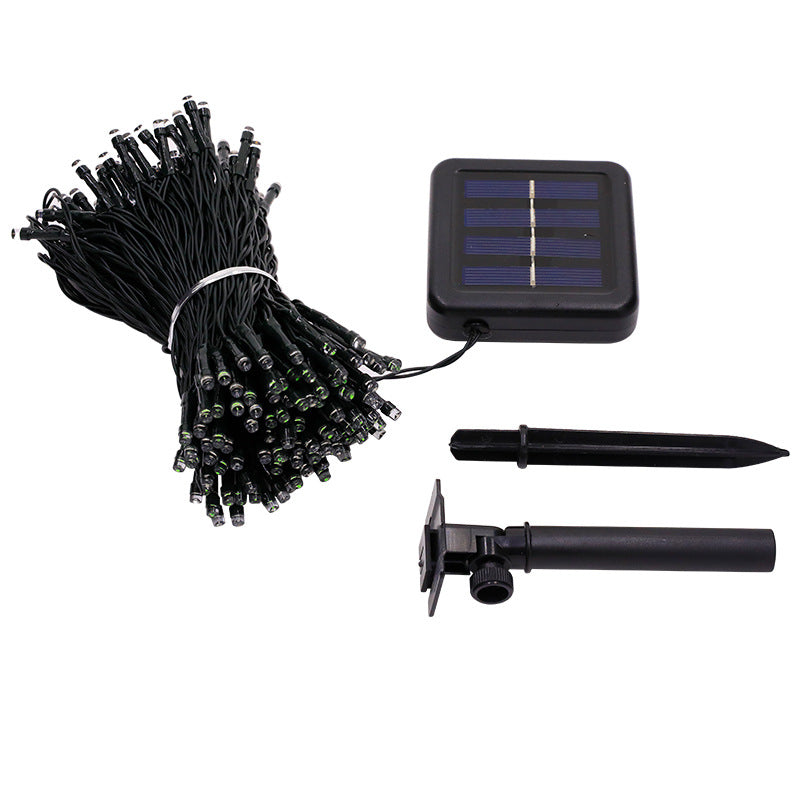 LED solar light string colorful lights Christmas holiday light string Garden decorative lights Outdoor lighting Waterproof string lights