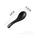 Japanese retro-style ceramic soup spoon - ideal for hotel kitchens, home use, and serving soups, porridge, or as a creative accent