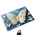 stereo butterfly soft diatom mud kitchen floor mat bathroom door absorbent quick-drying mat non-slip mat bathroom carpet