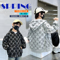 Boys' spring hooded sweatshirt -  new collection - kids' spring top - mid-to-large size - spring/autumn style - stylish and trendy for boys