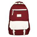 Backpack maillard color matching classy school bag junior high school student school bag casual travel couple college student school bag