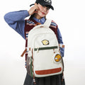 Large capacity backpack women's ins niche style double shoulder bag high school student casual sports backpack men's versatile laptop travel bag