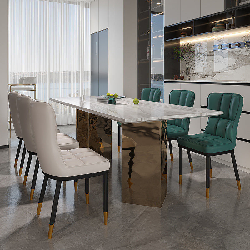 Scandinavian modern casual dining table and chairsaccessible luxury dining chairfor home soft bag casual restaurant back chair commercial hotel stool