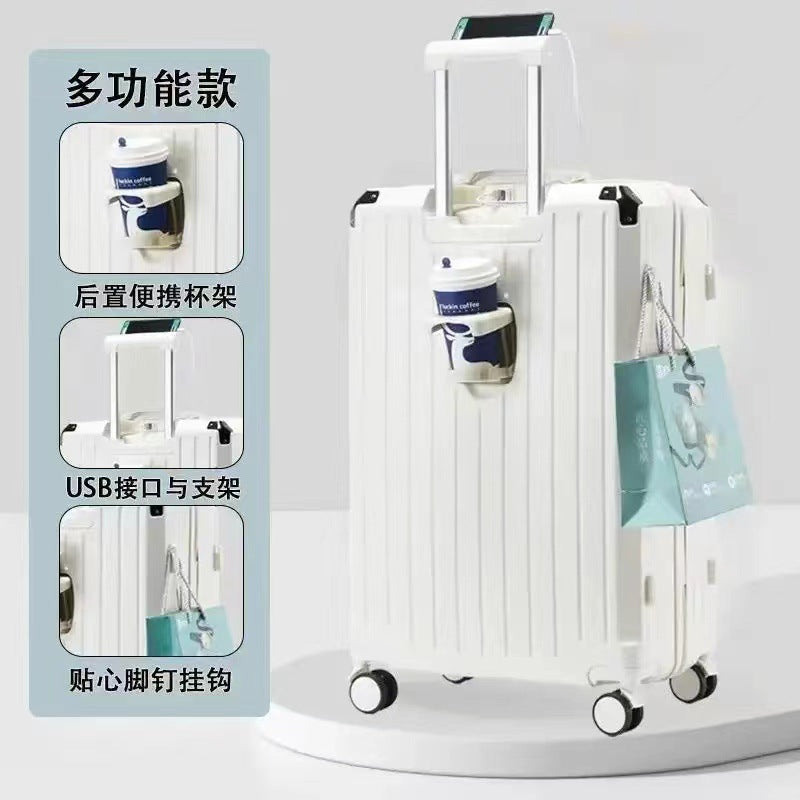 New multi-functional suitcase, small 20-inch boarding case, universal wheel trolley case, high-value men's and women's suitcase
