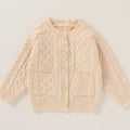 Men's and women's children's sweateroutwear wavy style woolen fall and winternew arrivalkidsheattechflap pocket pantssweater