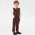 Kids' spring new arrival vest set: long-sleeve shirt suit, gentleman's formal wear for boys, perfect for first birthday celebrations