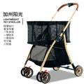 Multifunctional pet shopping cart - lightweight, one-click foldable stroller for small to medium cats and dogs
