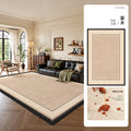 Carpet living room 2026 new retro medieval style no-wash, wipeable, waterproof and anti-fouling, maintenance-free bedroom coffee table floor mat