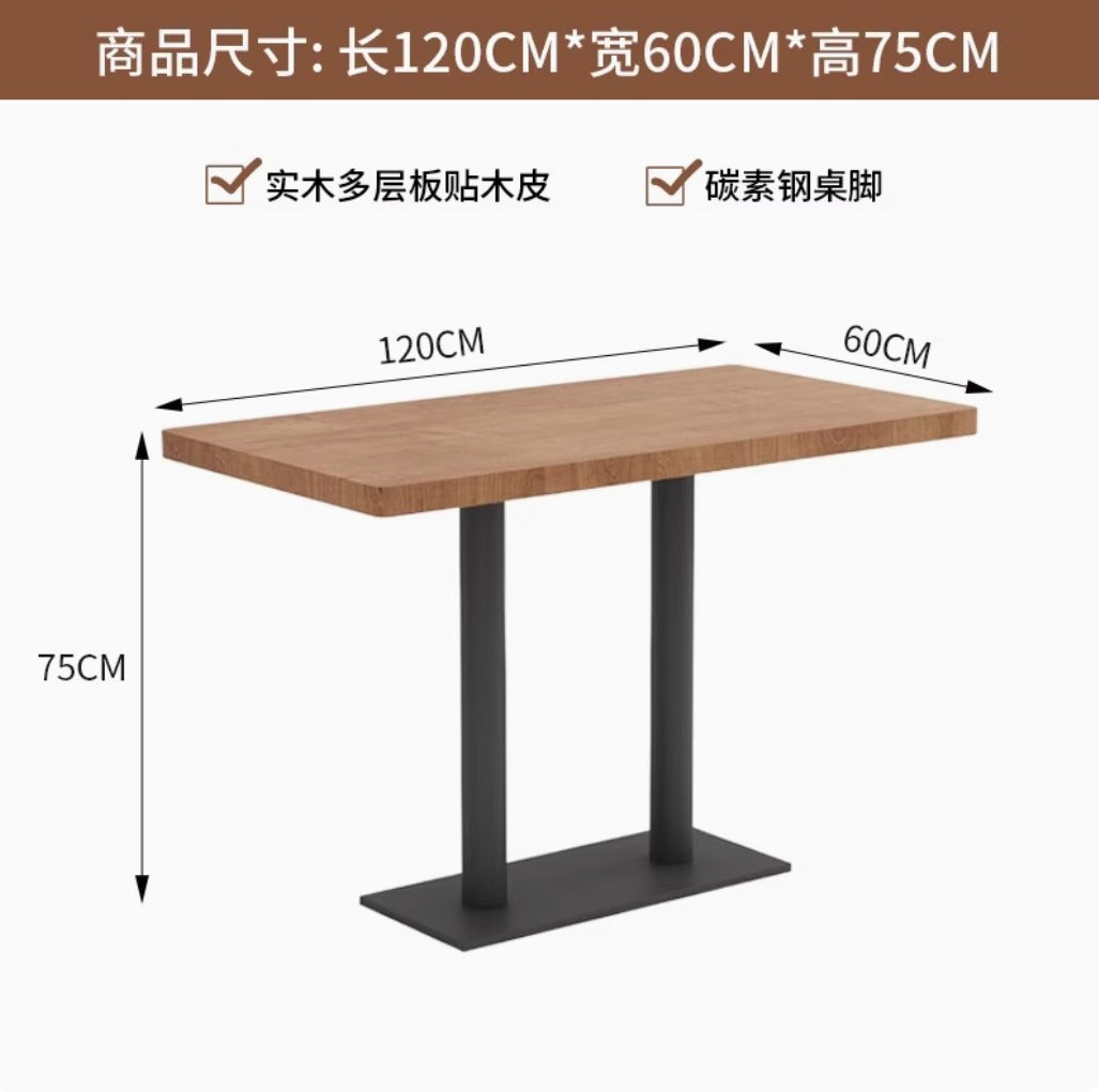 Customized creative restaurant tables and chairs Simple milk tea shop Dessert shop Catering commercial table and chair combination Tea house card seat sofa