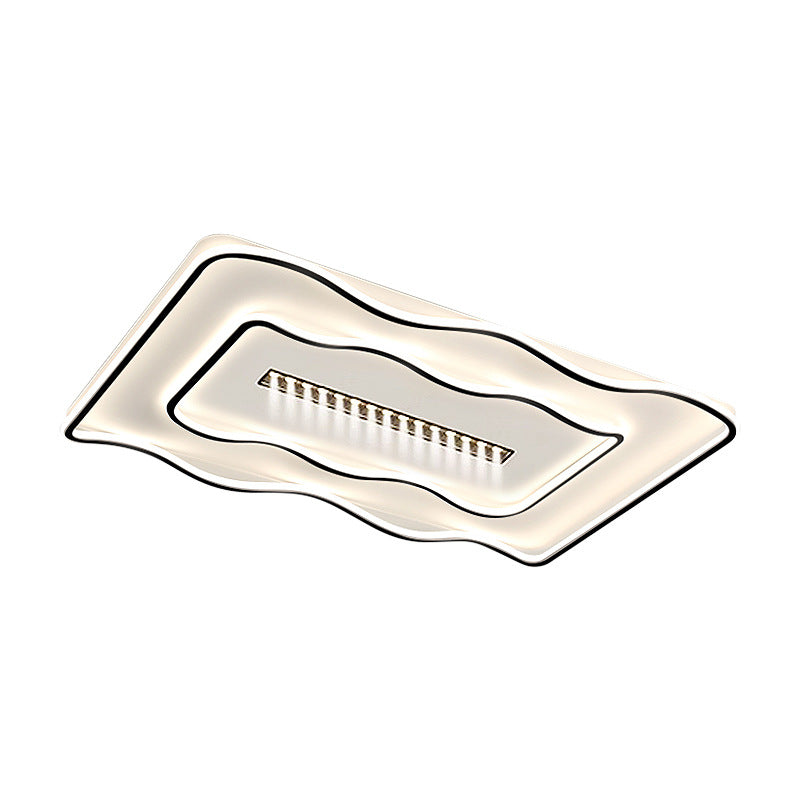 Creative water pattern waves living room hall main light Zhongshan home improvement lighting whole house package bedroom advanced ceiling light