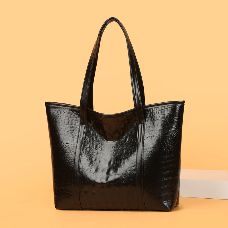 Crocodile pattern women's bag large capacity satchel bag fashioncasual shoulder bag tote bag 2022new arrival dropshipping