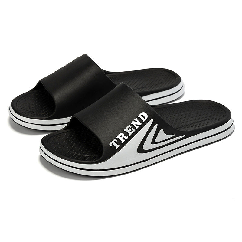Clearance slippers men's summer new arrivalfashionoutwear beach slippers soft bottom outdoor home bathroom couple one-piece cool