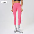 Summer high-waisted butt-lifting yoga pants - no camel toe, stretchy, workout leggings, 7/8 length, barely-there feel - yoga apparel 19108