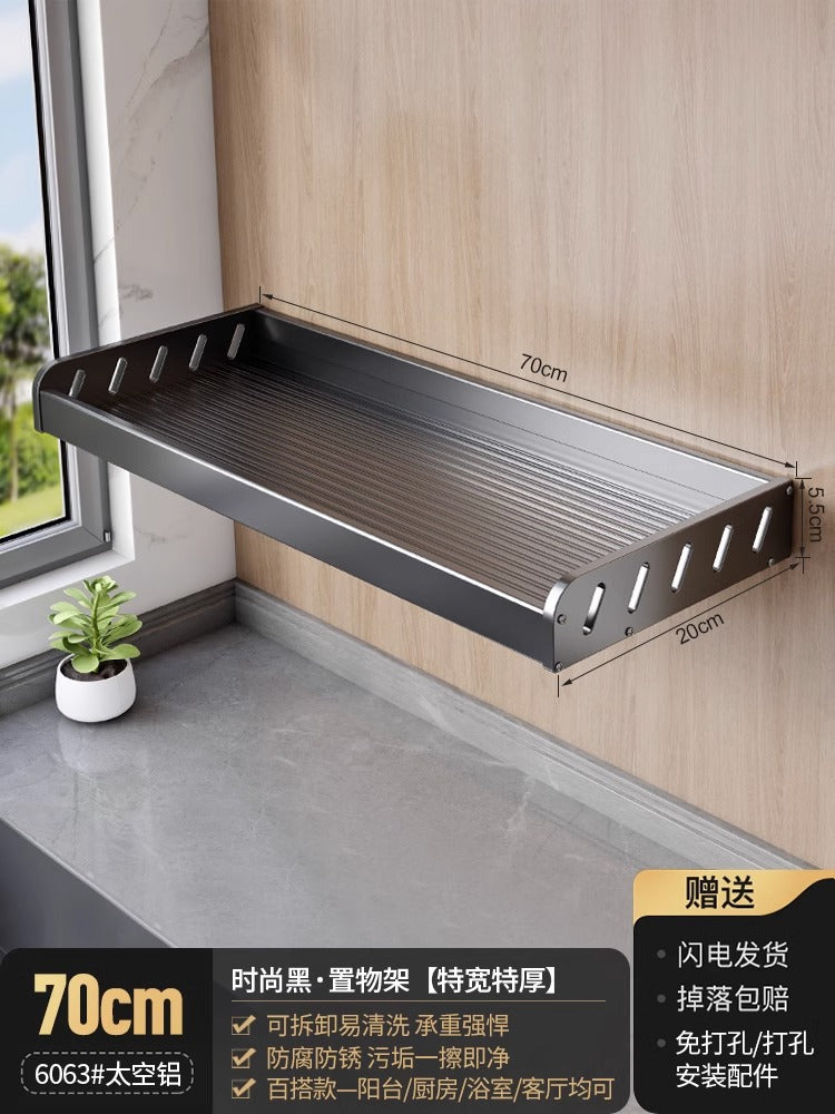 White balcony, washing machine rack above the laundry pool, no punching, wall hanging, living room, bedroom, flower storage shelf