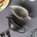 Simple retro practical ceramic sauce cup with handle - ideal for hotels, restaurants, western cuisine, creative steak sauces, and cooking sauces