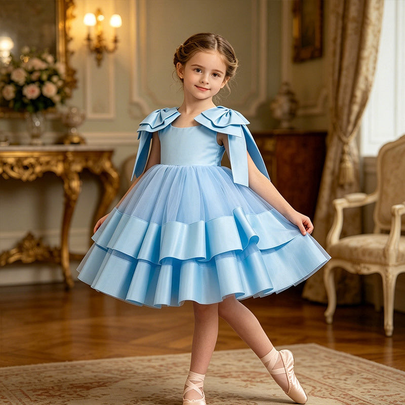 Girls' birthday dress  new style ruffled cute chic princess dress - wholesale  flower girl dress