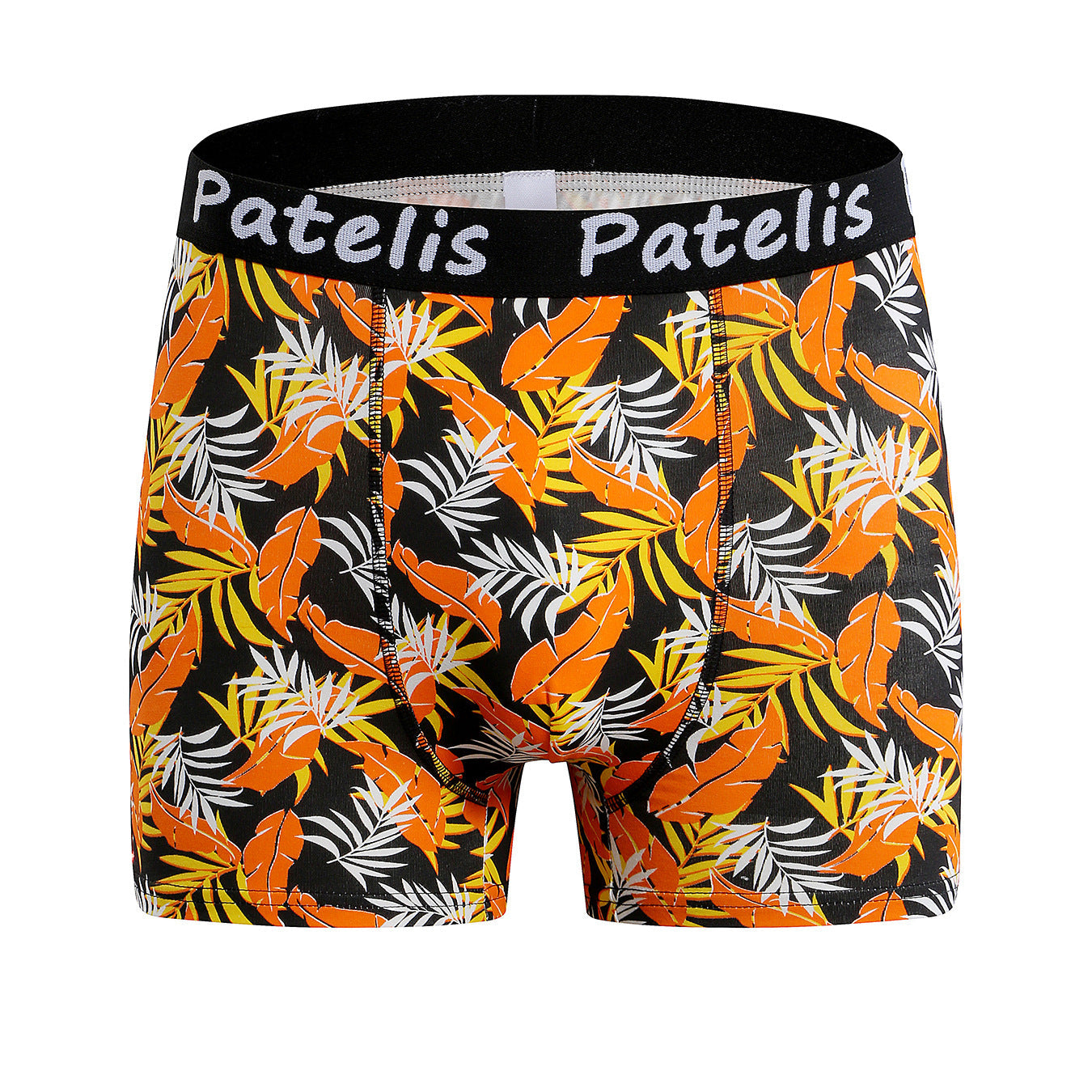 Boys' underwear fashionable sports cotton shorts high waist trendy underwear personalized pattern leaf model