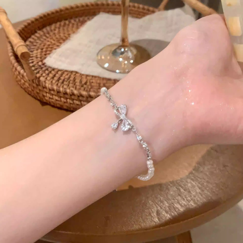 Korean ins trendy pearl bracelet female design nicheeasiest for matchelegant bracelet couple bracelet jewelry wholesale