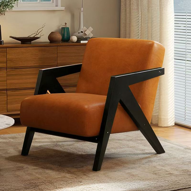 Richard nordic solid wood single sofa chair living room french cafe hotel retrob&b balcony lazy chair