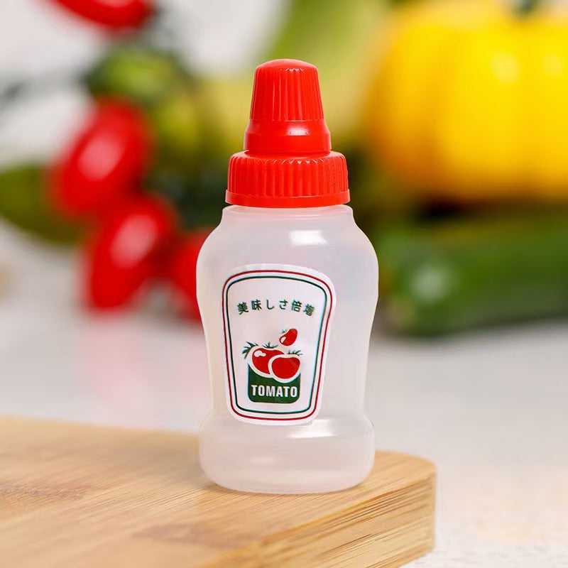 Mini sauce bottle plastic squeeze sauce bottle japanese style squeeze condiment bottle food grade portable soy sauce bottle cross-border