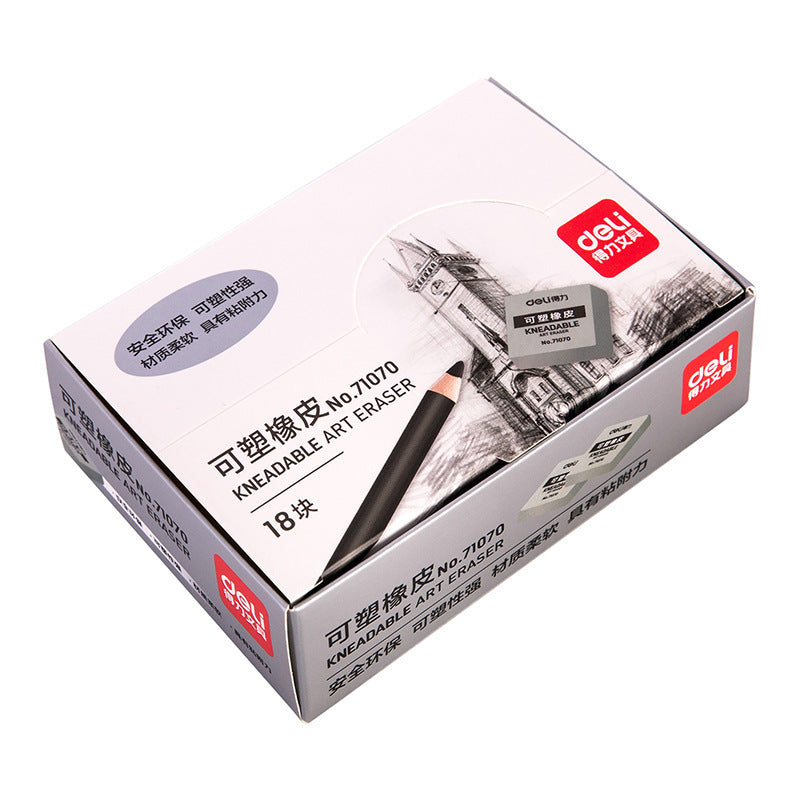 Deli 71070 Eraser Plasticity Strong Soft Student Drawing Sketch Art Student Sketch Eraser Stationery