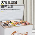 Freezer - commercial & home use, large capacity, single/double temperature, horizontal refrigerator/freezer, ice cream display case, horizontal refrigerator