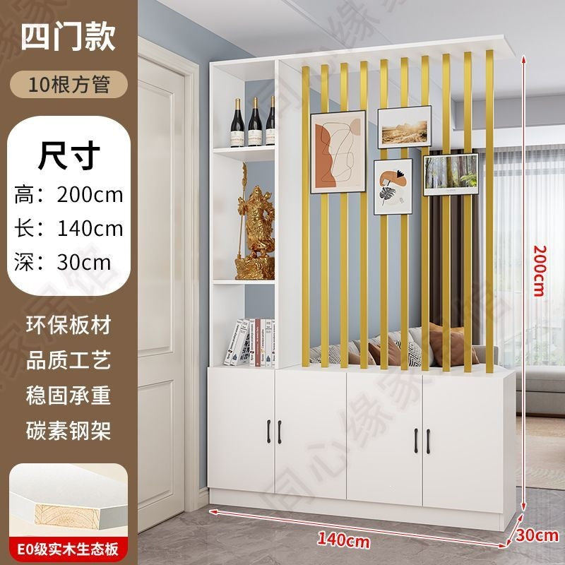 Entrance door shoe cabinet, entrance cabinet, all-in-one screen partition, living room cover, wine cabinet, storage rack, prosperous decoration cabinet