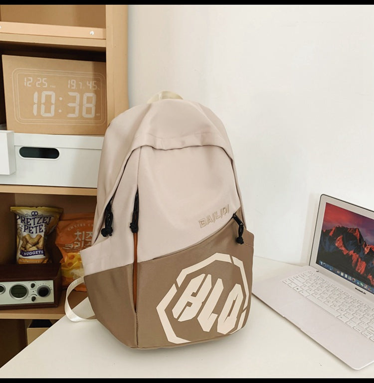 Student backpack - curved design, stylish and spacious. perfect for middle school, high school, and college students. ideal for travel, commuting, and everyday use. multifunctional and trendy
