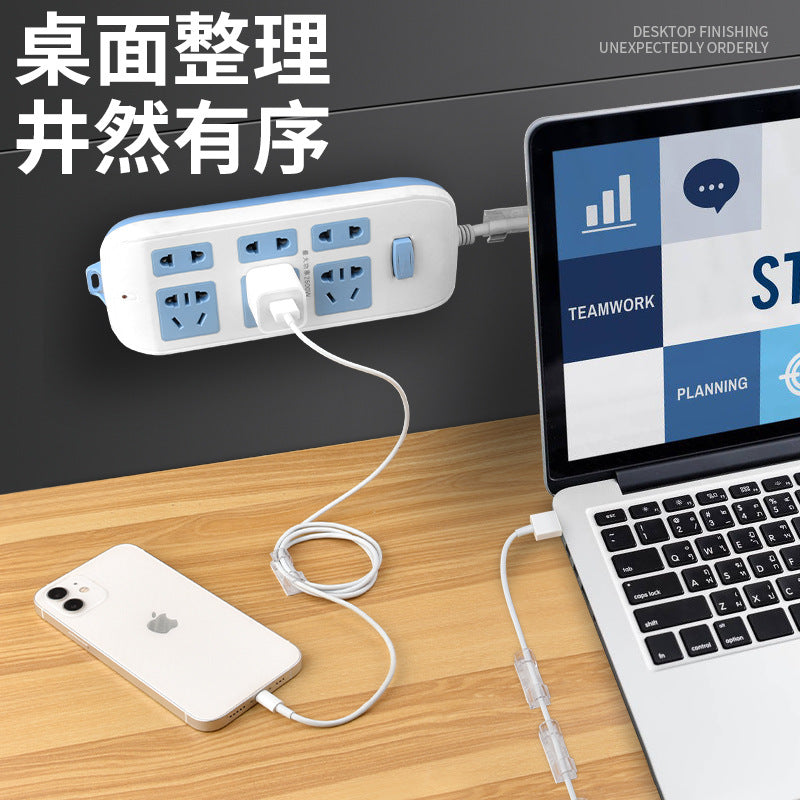 Wire holder, wire manager, line card, data cable, buckle, nail-free storage sticker on the wall, clip, network cable wiring artifact