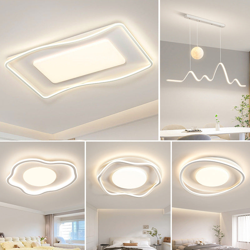 LED living room ceiling light cream wind living room main light bedroom light whole house home decoration lighting fixtures Zhongshan full spectrum