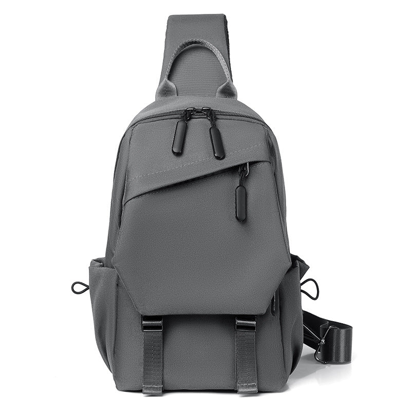 Cross-border fashion simple casual messenger bag trendy business men's breast bag travel commuter office shoulder bag wholesale