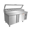 Pizza slotting refrigerator, salad table, cold dishes, fruit display cabinet, side dish refrigerator, operating table, refrigeration and freezing
