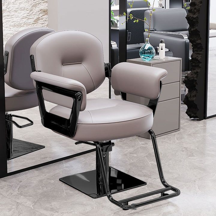 Hairdressing chair, hair salon special fashion, rotatable adjustable hairdressing shop chair, can be reclined for hair cutting, perm and dyeing hairdressing chair