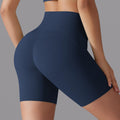 New arrival nude tight sports shorts, no need to wear underwear, high waist, hip lifting yoga shorts, running fitness three-quarter shorts