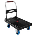 Trolley silent trolley folding hand trolley for home portable four-wheel transporter trailer trailer flatbed truck