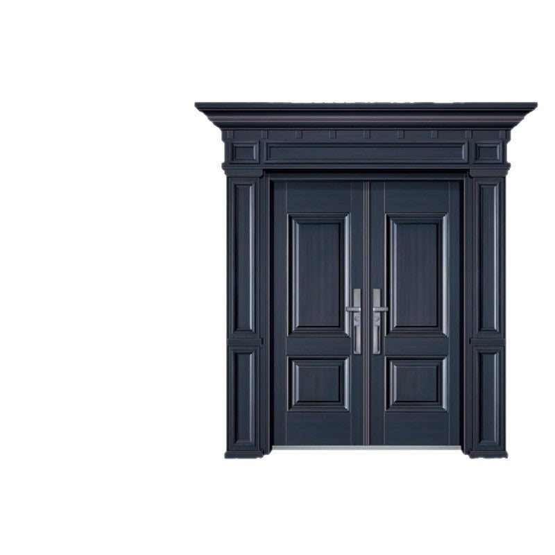 Zinc alloy door casual rural self-built house villa door grade a double door entrance door anti-theft door cast aluminum door