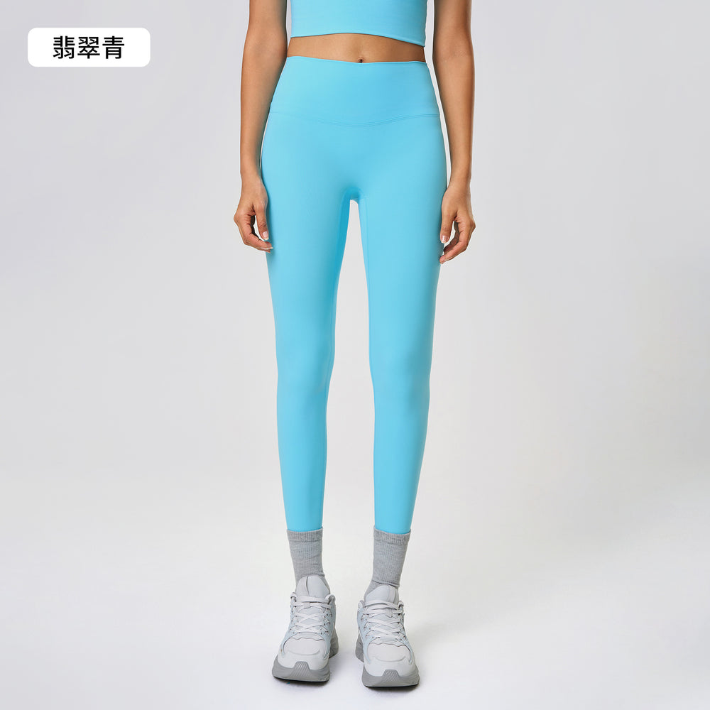 New high-waisted, seamless yoga leggings - barely-there feel, lifts your butt, no camel toe - perfect for running, fitness, and yoga (style 19108)