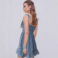Summer european and american style sexy slip dress - cross-border  women's clothing - printed slip dress - backless dress