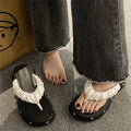 Y2 star flip-flops women's outerwear summer thick sole non-slip heightened flip-flops women's 2024new arrivaleasiest for matchfashion slippers