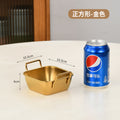 Korean style stainless steel square snack box french fries snack plate creative square small basket fried chicken dessert square plate with ears