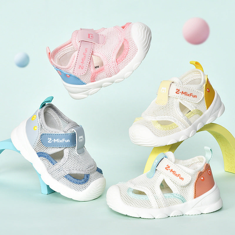 New arrival baby toddler shoes sandals summer mesh shoes baby shoes soft bottom 1-2-4 years old boys and girls functional non-slip soft