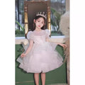 New arrival kidsshort dress new arrival style children's clothing baby girl first birthday mesh tutu skirt girl princess dress evening dress