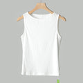 cross-border  spring/summer pure cotton tank top - off-the-shoulder halter neck slimming sleeveless undershirt camisole top for women