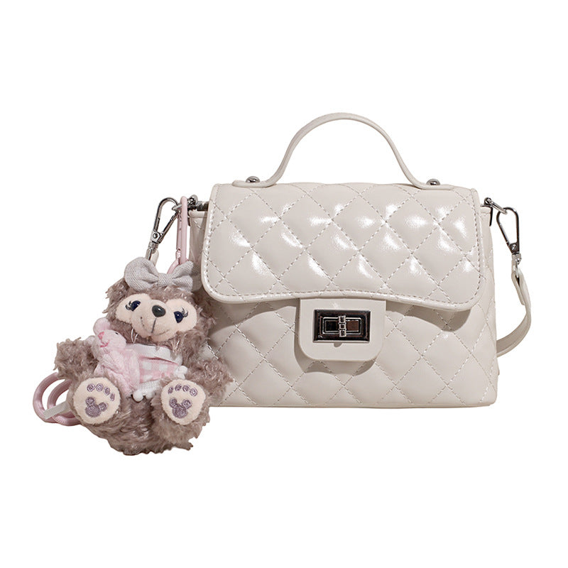 Cross-border diamond chain bag women's spring summer 2025 new fashion niche shoulder messenger bag portable small square bag