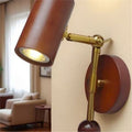 New nordic rotating bedside wall lamp - minimalist retro reading light for home stays, studies, bedrooms, and background walls