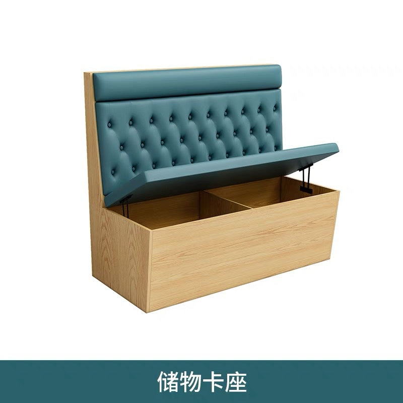 Western Restaurant Catering Hot Pot Restaurant Wall Storage Card Seat Cafe Noodle Restaurant Snack Burger Shop Card Seat Sofa Commercial