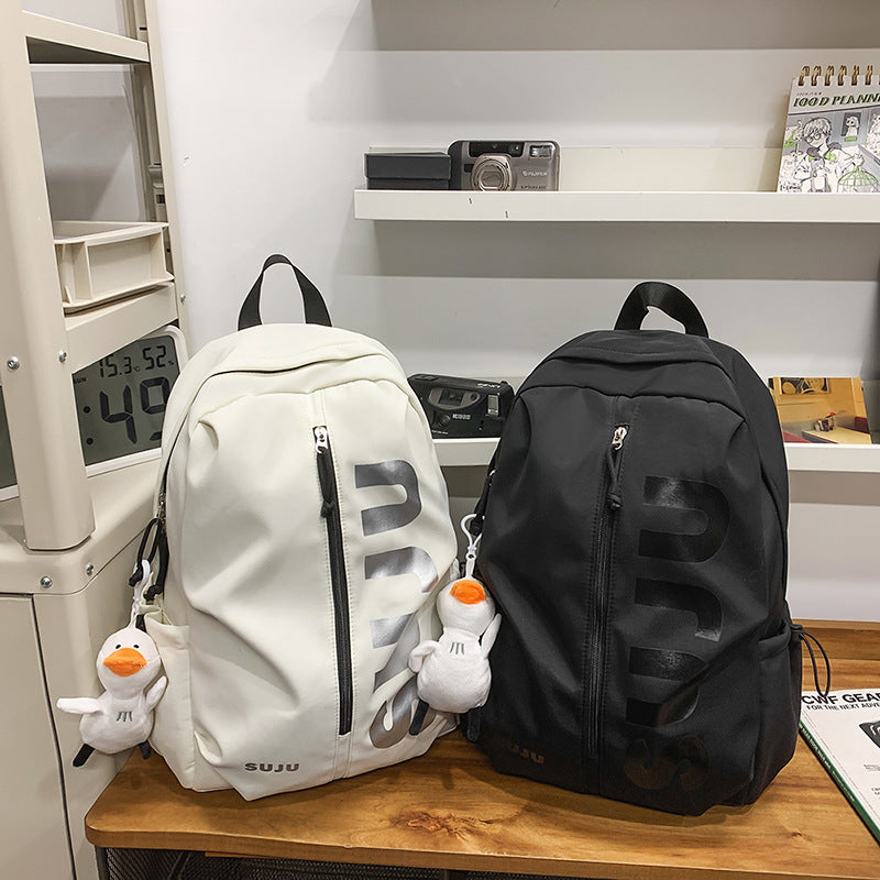 Cross-border  casual backpack new lightweight high school college student schoolbag tooling trendy men's and women's travel backpack