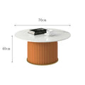 Nordic rock slab living room coffee table set - new light luxury modern small apartment creative trendy round side table
