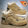 Men's winter fleece-lined thickened warm high-top cotton shoes 2025 new style athletic work safety martin boots