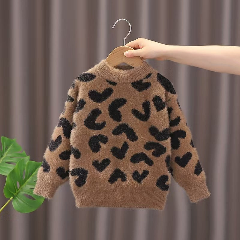 Autumn winternew arrivalkidssweaterknittingpullover bottom shirt cartoon bear boy girl sweater